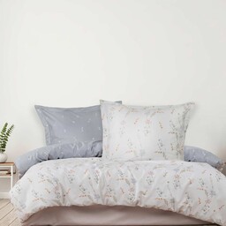 Darymex Pościel satynowa 220x200 Perimelis szara kremowa gałązki Luxury Premium