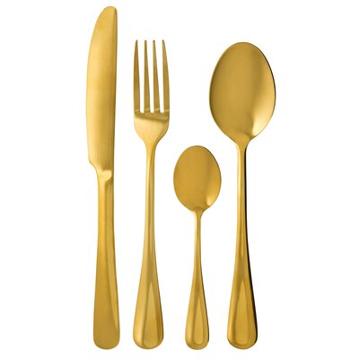 Komplet sztućców Enna Gold 24-elementowy AMBITION