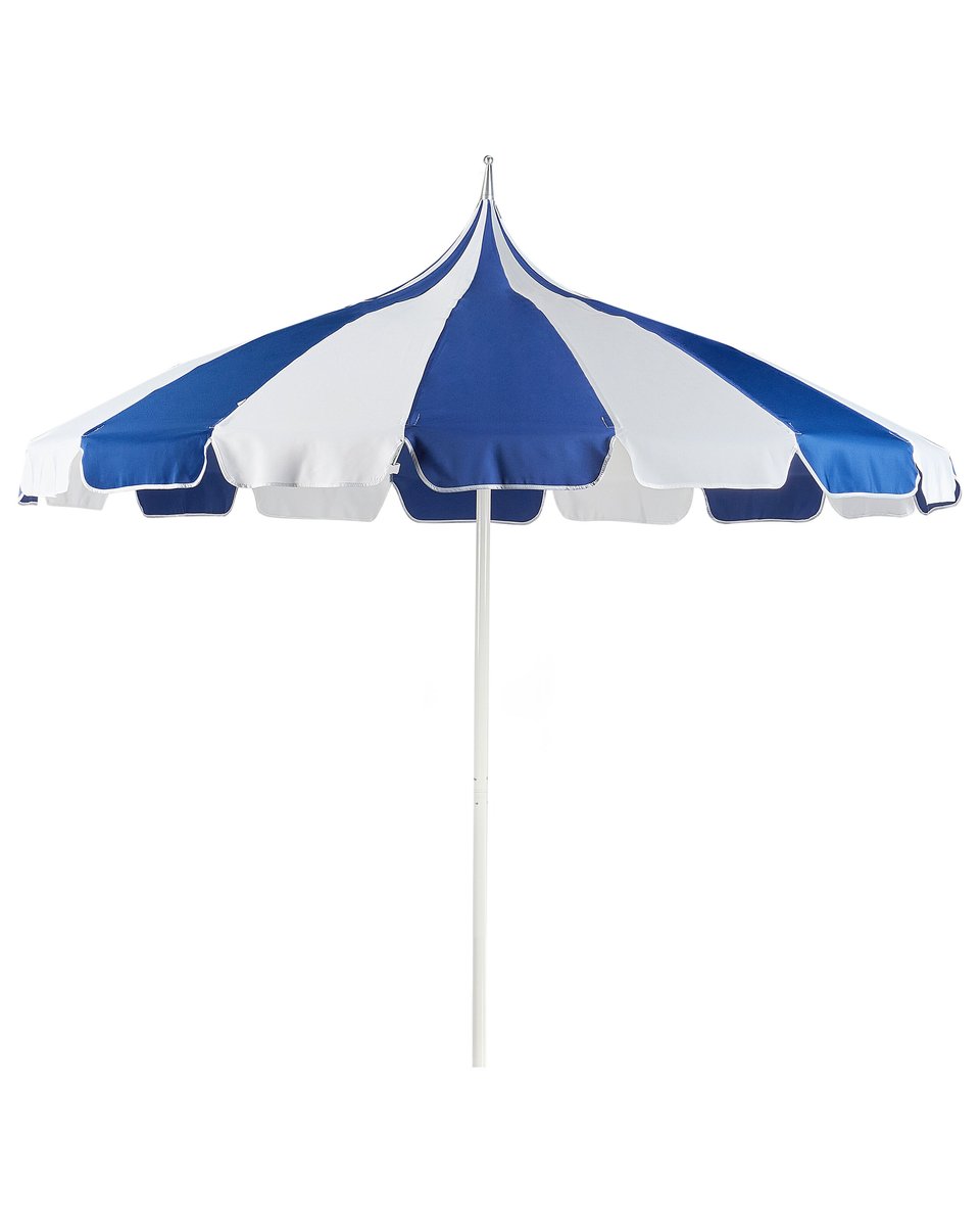 Parasol ogrodowy  245 cm niebiesko-biały MINOA