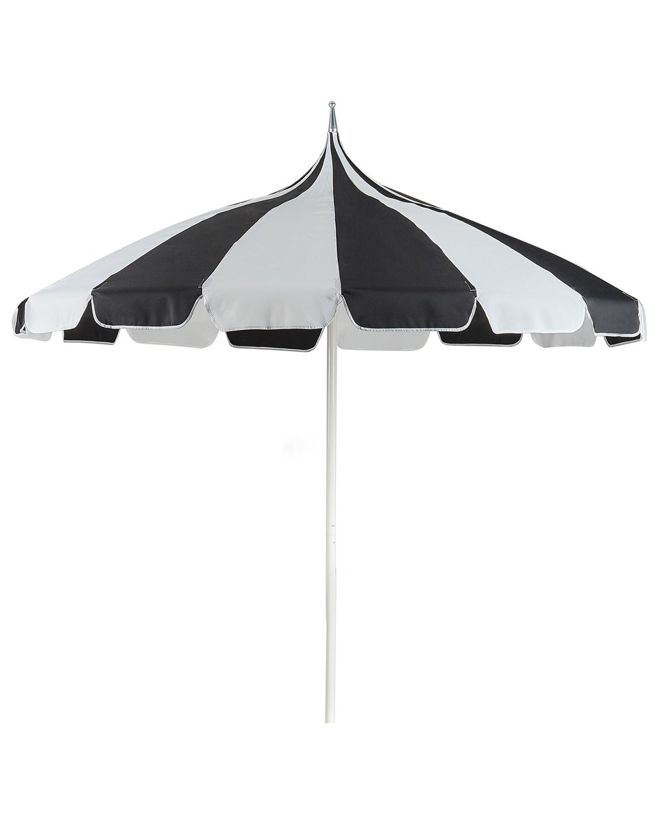 Parasol ogrodowy  245 cm czarno-biały MINOA