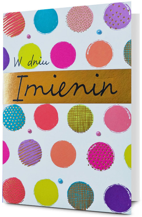 Kartka na imieniny z życzeniami H3162