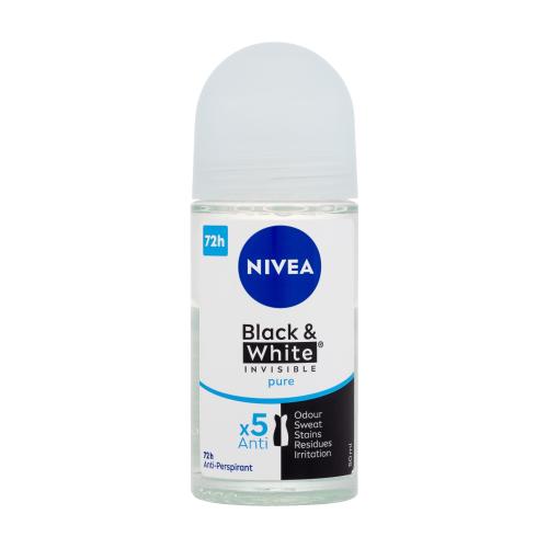 Nivea Black & White Invisible Pure 72h Antyperspirant 50 ml