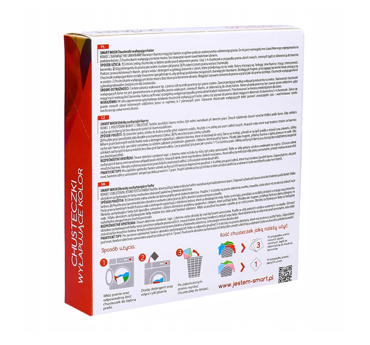 BioLife Gemstone Products Ltd. Chusteczki wyłapujące kolor Smart Wash (20 sztuk)