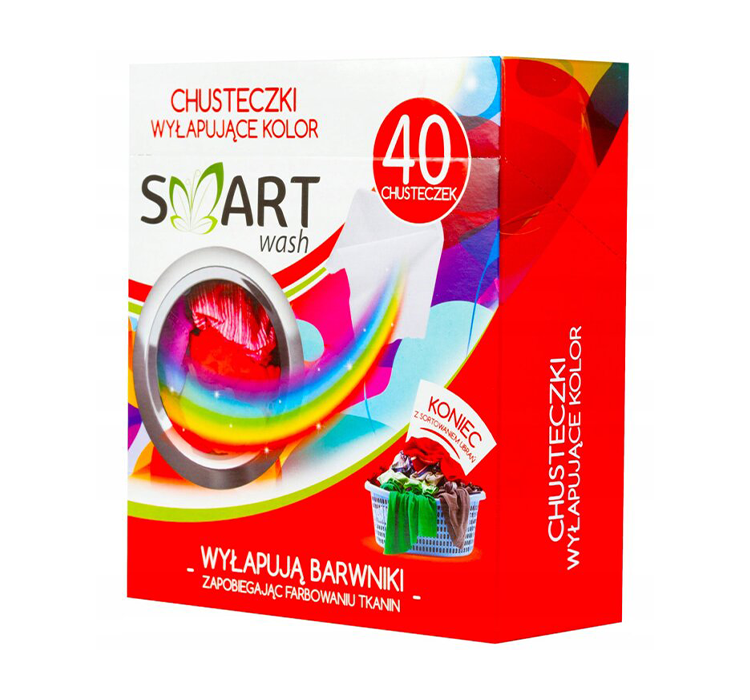 Chusteczki wyłapujące kolor Smart Wash 40 szt x 3