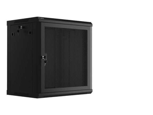 Lanberg szafa rack wisząca 19'' 12U 600X450 czarna drzwi perforowane WF01-6412-23B