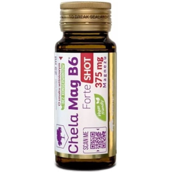 Olimp Chela-Mag B6 Forte Shot, smak wiśniowy, 25 ml