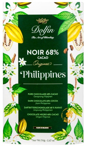 Czekolada Dolfin Philippines Noir 68% 70g