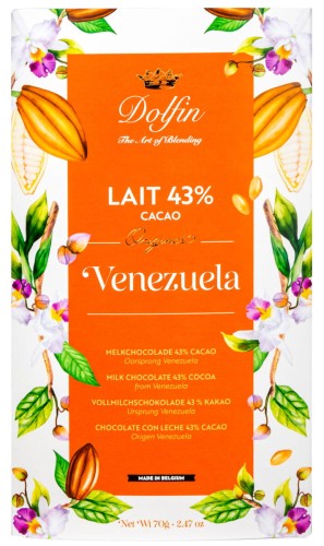 Czekolada Dolfin Venezuela Lait 43% 70g