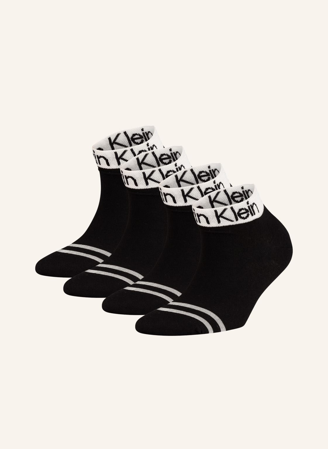 Calvin Klein Skarpety, 4 Pary schwarz
