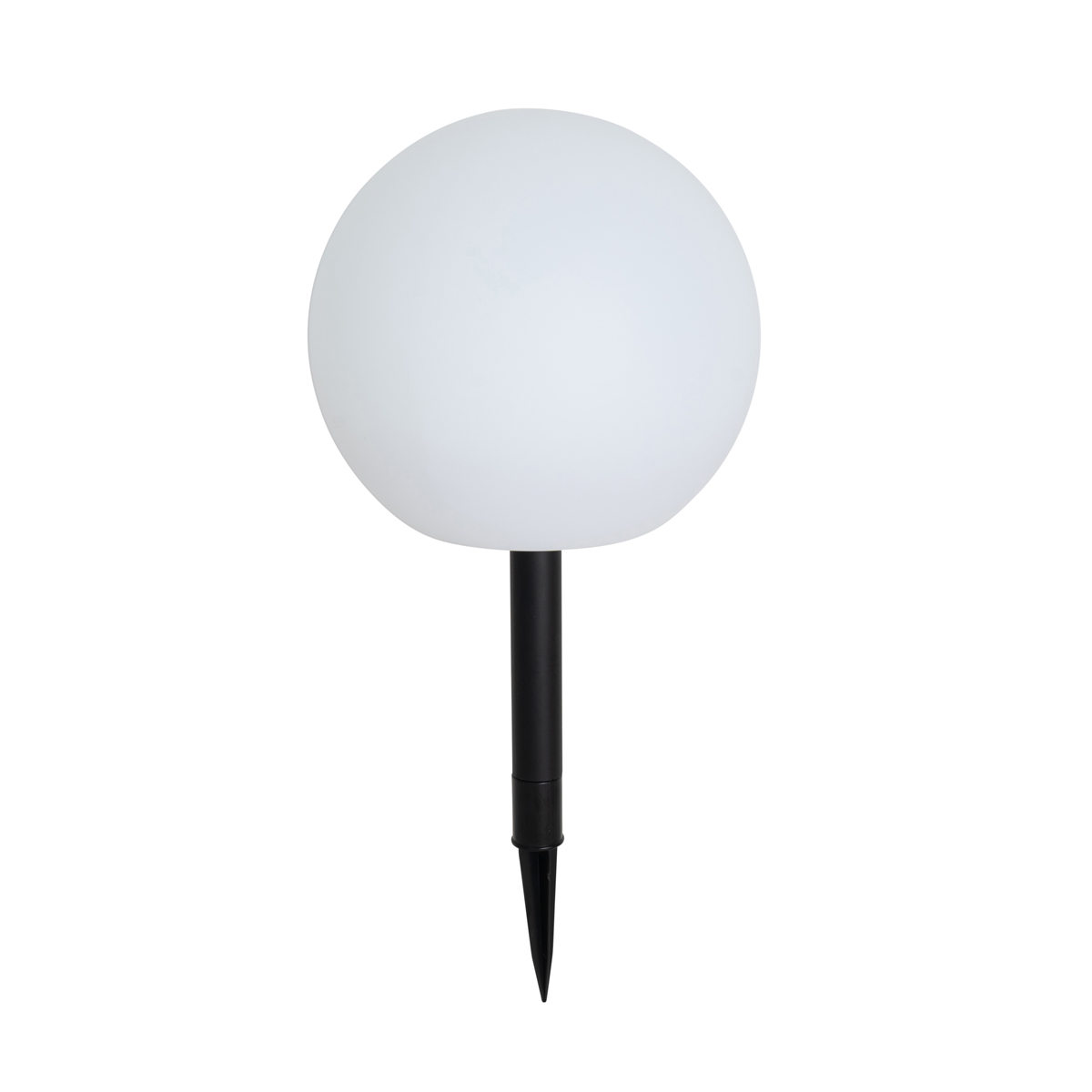 QAZQA Lampa zewnętrzna biała 25 cm z wbudowaną diodą LED IP44 Solar RGBW - Ludger