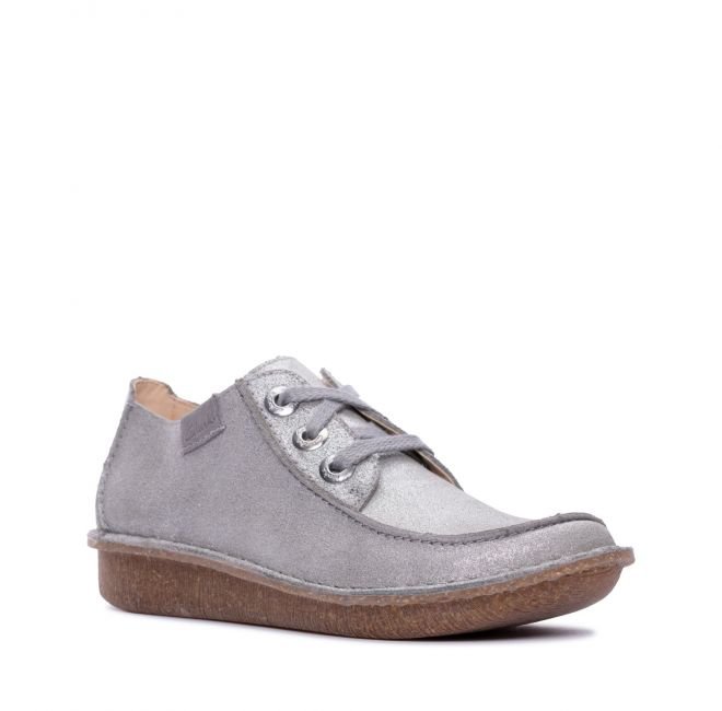 Clarks Funny Dream [grey metallic leather] - rozmiar 37