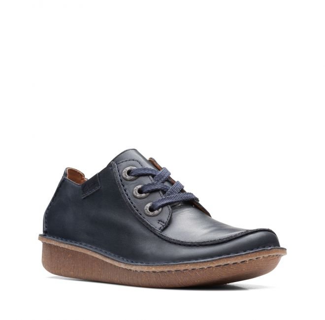 Clarks Funny Dream [navy leather] - rozmiar 41