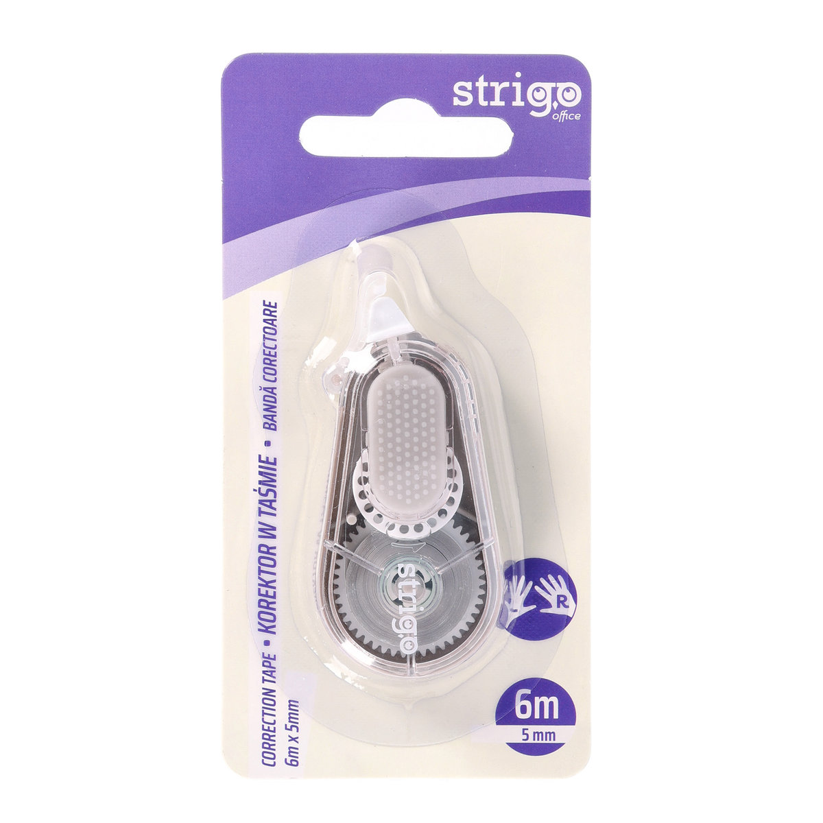 Korektor w taśmie Strigo 5mm x 6m beżowy