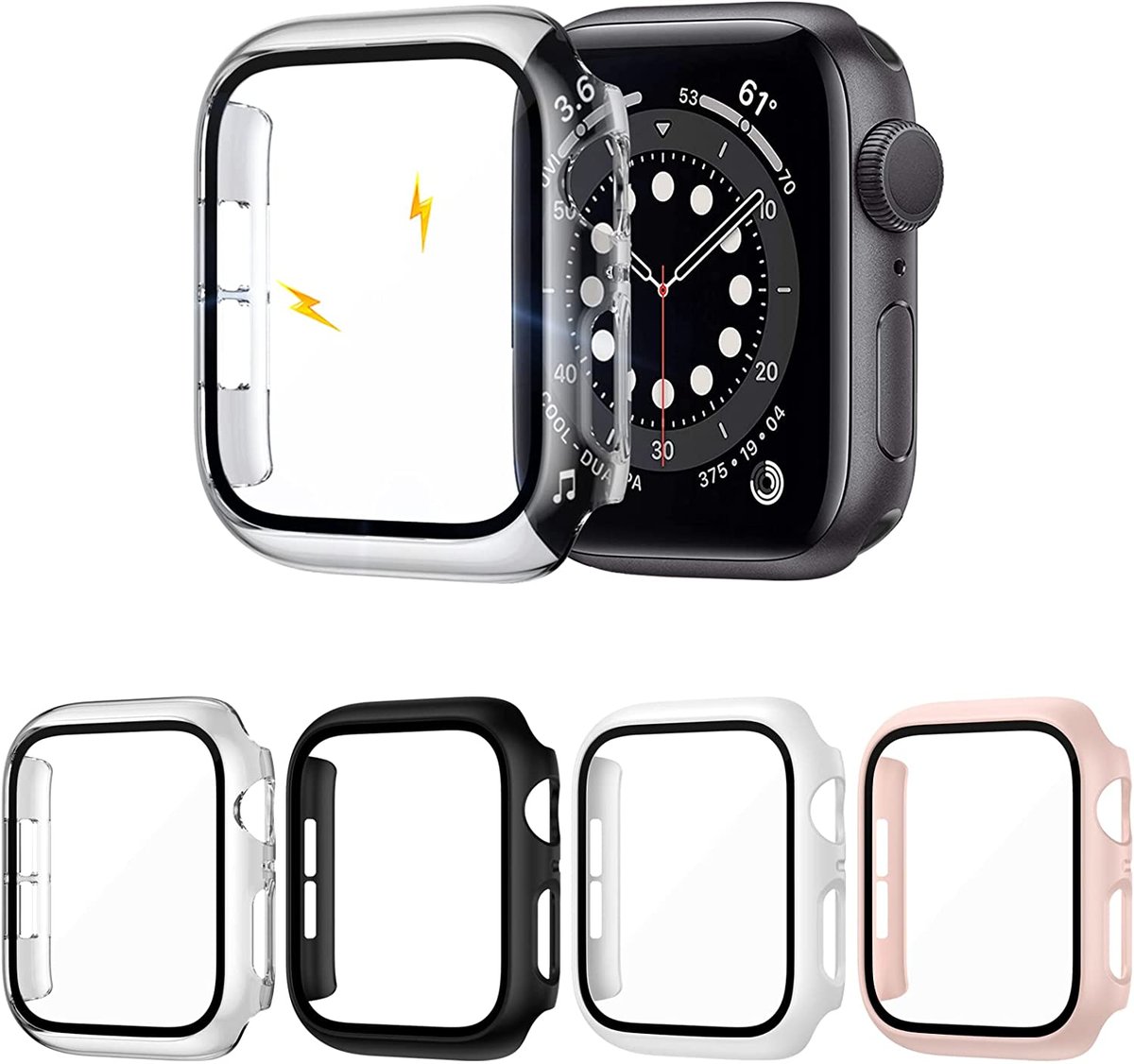 ETUI CASE OCHRONNY NA APPLE WATCH 4/5/6/SE 4 KOLORY