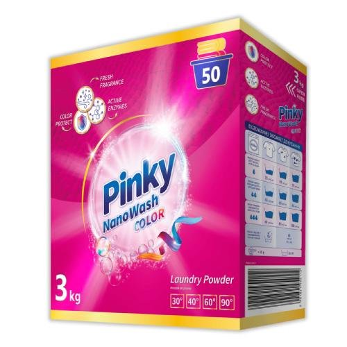PINKY NanoWash Color Proszek do prania tkanin kolorowych, 3 kg