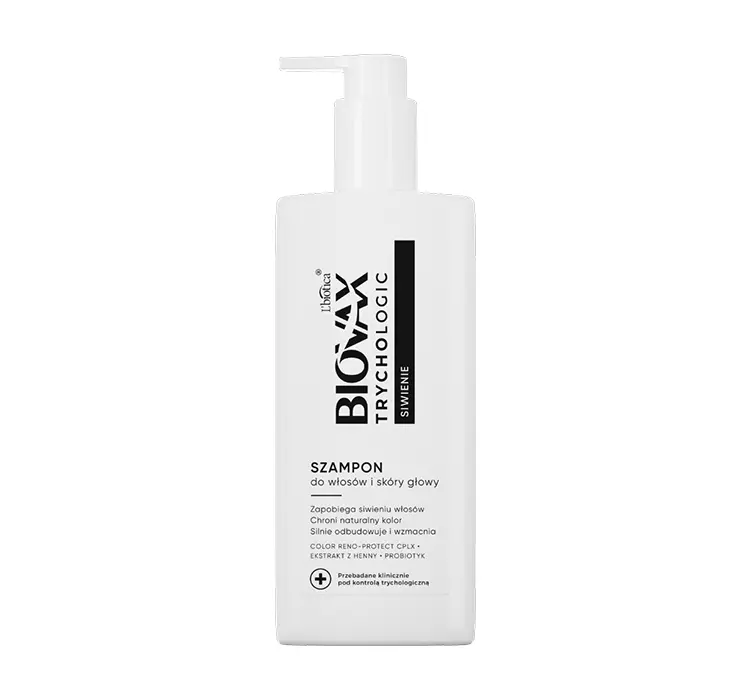Biovax Trychologic Siwienie Szampon do włosów 200 ml
