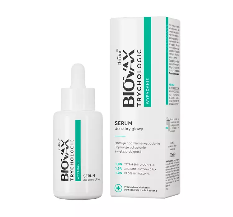 Lbiotica Biovax Trychologic Stymulujące Serum przeciw wypadaniu włosów 50 ml