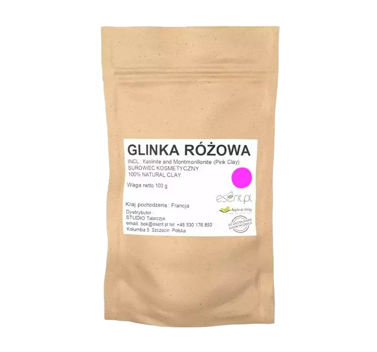 Glinka Różowa 100g Certyf. blizny przebarwienia