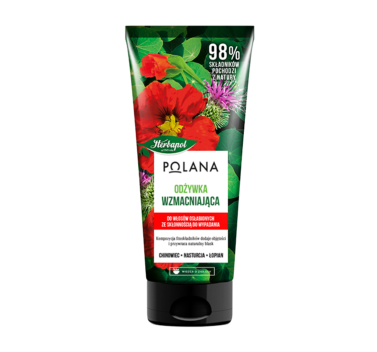 HERBAPOL POLANA WZMACNIAJĄCA ODŻYWKA DO WŁOSÓW OSŁABIONYCH ZE SKŁONNOŚCIĄ DO WYPADANIA 200ML