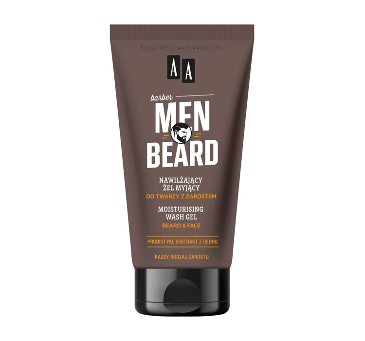 AA Men Beard Nawilżający Żel Myjący Do Twarzy Z Zarostem 150ml