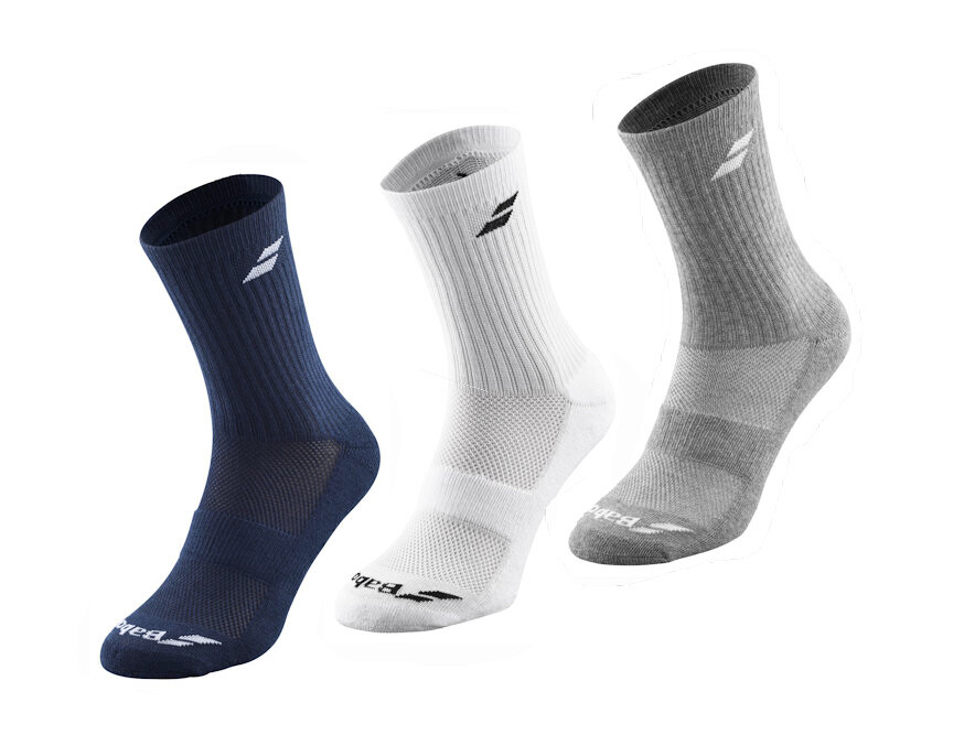 Skarpetki Babolat  3 Pairs Pack White/Estate Blue/Grey  39/42