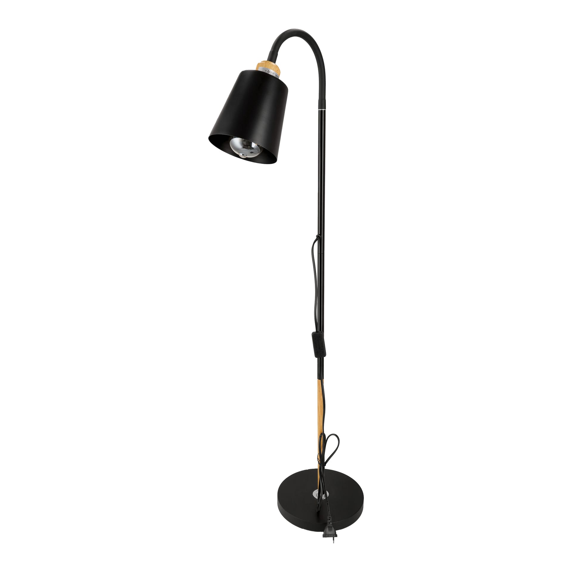 GRACE lampa podłogowa, 154 cm, E27, max. 18W, czarna