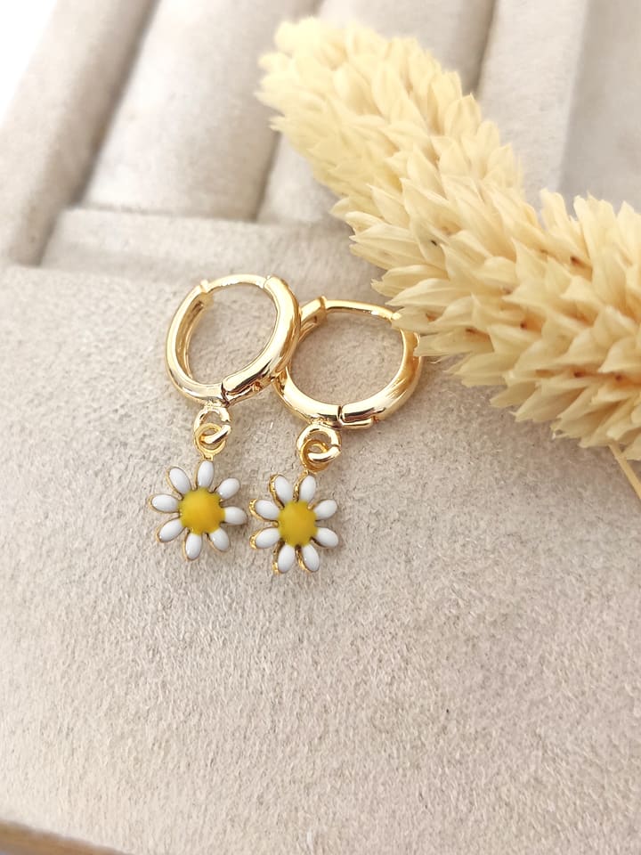 atelier MIU Pozłacane kolczyki-kreole