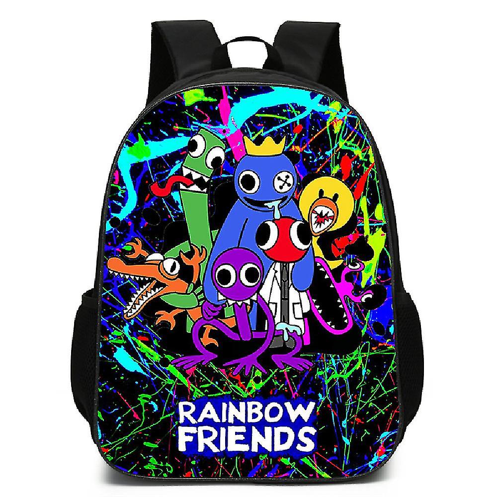 Rainbow Friends Plecak Dzieci Dzieci Torby szkolne Torba na książki Plecaki dla chłopców Dziewczyny A