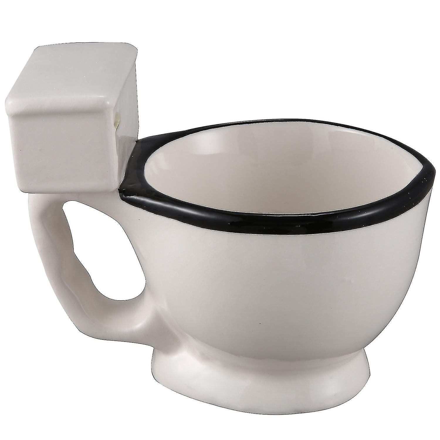 Nowatorski kubek ceramiczny do toalety z uchwytem 300 ml Kawa Herbata Mleko Kubek Do Lodów Śmieszny Na Prezenty xi