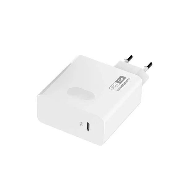 Ładowarka sieciowa 65W + kabel Typ-C do Typ-C Somostel Power Deliver Q15 PD Biały