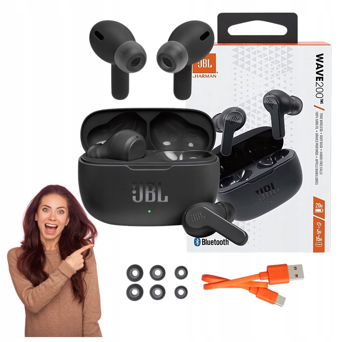 JBL Wave 200TWS czarny