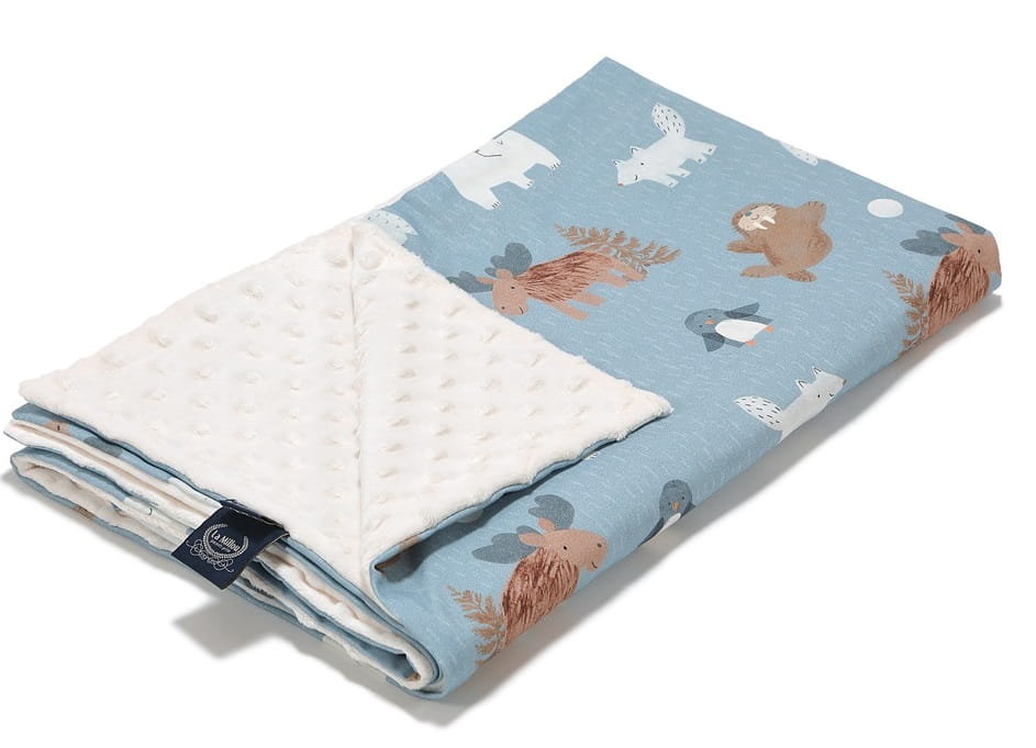 Lekki Koc Przedszkolaka Minky 110X140 Arctic Friends La Millou