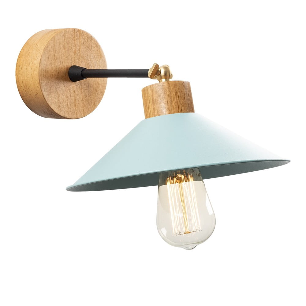Turkusowo-naturalny kinkiet ø 24 cm Manavgat – Opviq lights