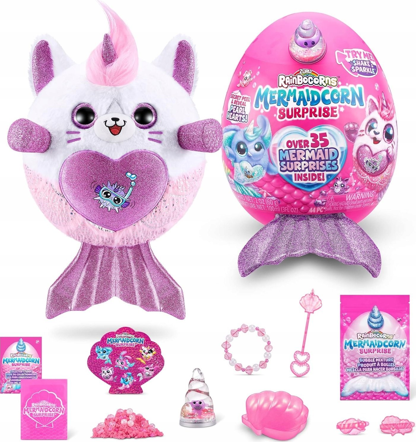 Spin Master RAINBOCORNS plush toy with accessories Mermaidcorn, 7 series, 9283