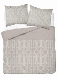 Detexpol Pościel flanelowa 220x200 beżowa geometria 4941 B Flanela 2024