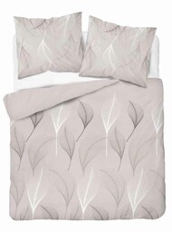 Detexpol Pościel flanelowa 220x200 beżowa liście 4952 A Flanela 2024