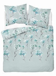 Detexpol Pościel flanelowa 220x200 miętowa kwiaty 4953 B Flanela 2024