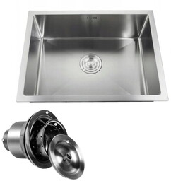 Zlewozmywak stalowy STEEL 5040P podwieszany USZKODZONY