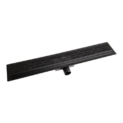 BRAVAT BRAVAT Odpływ liniowy z metalowym syfonem LINE STEEL DRAIN 60 cm