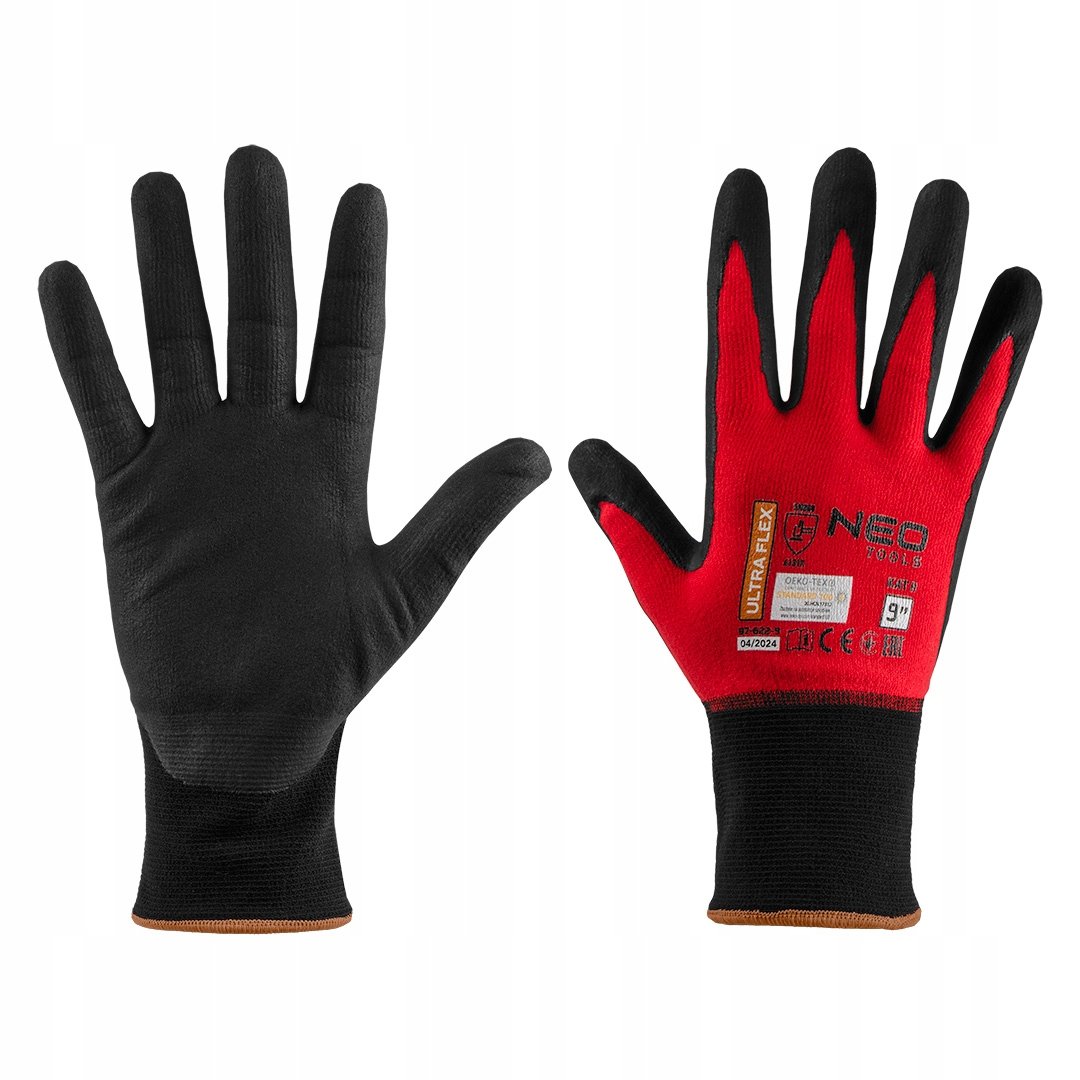 Rękawice robocze ogrodowe rękawiczki ochronne nylon-spandex rozmiar 9 NEO Tools 97-622-9