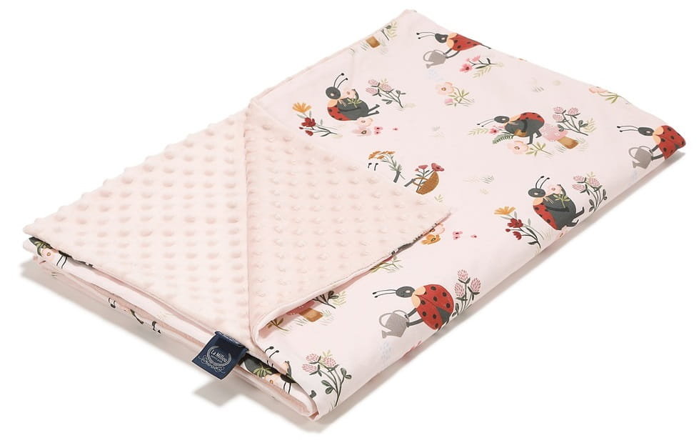 Lekki Koc Przedszkolaka Minky 80X100 Mirella Powder Pink La Millou