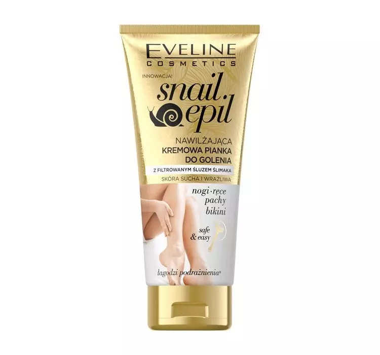 Eveline SNAIL EPIL - Nawilżająca kremowa pianka do golenia dla kobiet - 175 ml