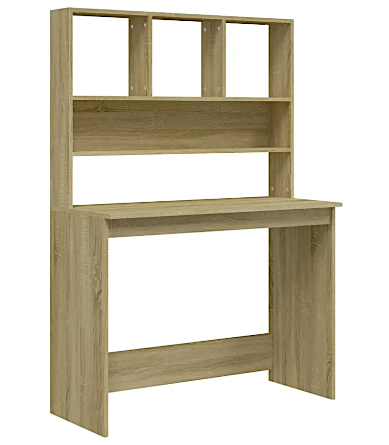 Elior Biurko w kolorze dębu sonoma z półkami B5-N01