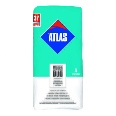 Atlas Hydroizolacja dwuskładnikowa WODER DUO elastyczna komponent A suchy 24 kg