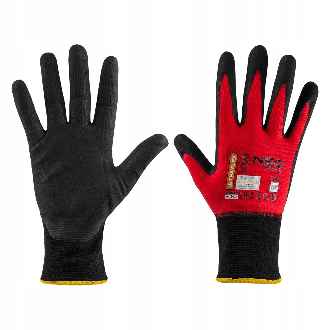 Rękawice robocze ogrodowe rękawiczki ochronne nylon-spandex rozmiar 10 NEO Tools 97-622-10