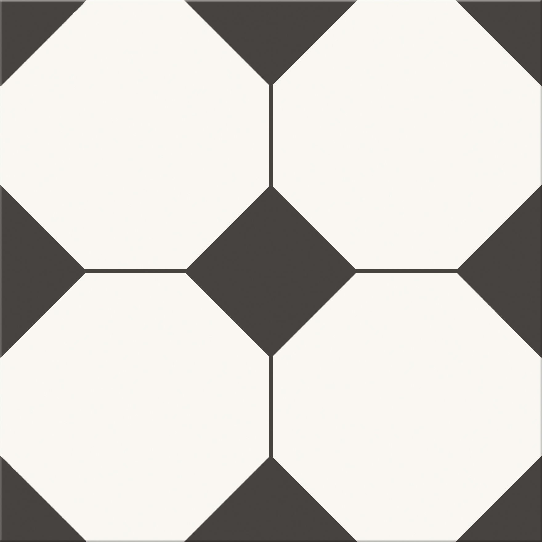 Gres Patchwork b&w gpt1221 white mat 29,8x29,8 Cersanit