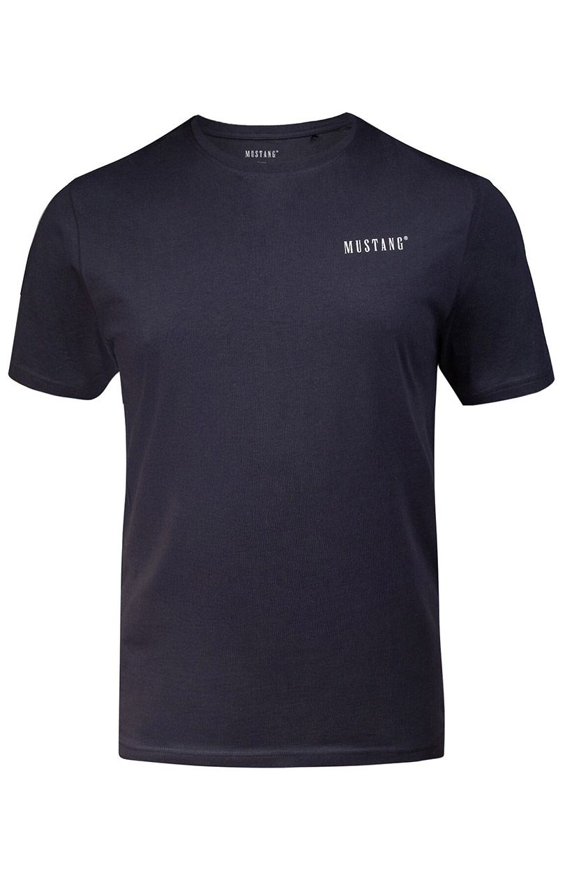 Granatowy t-shirt męski 4240-2100, Kolor granatowy, Rozmiar M, Mustang - Primodo.com