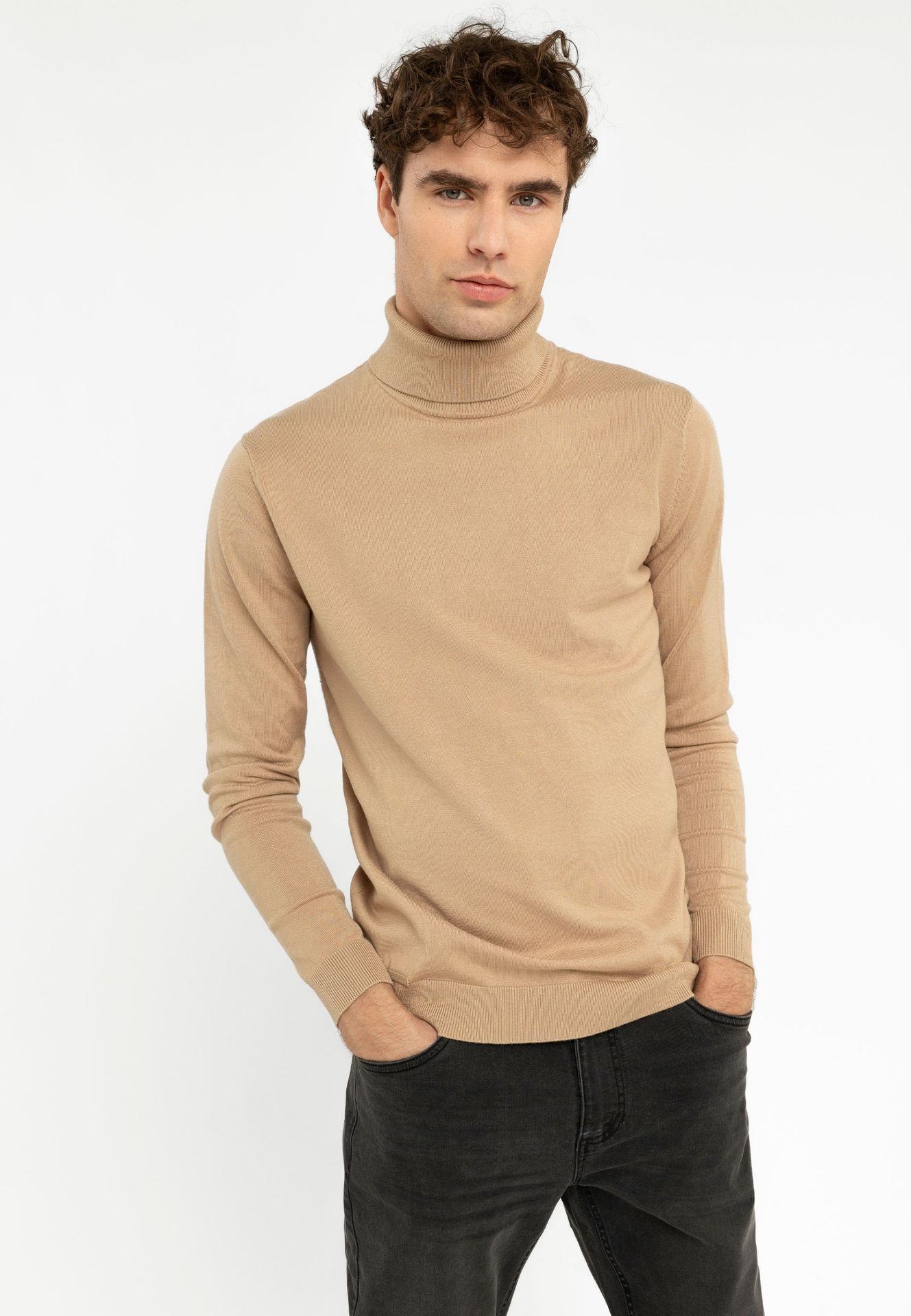 Sweter z golfem S-MAX - Volcano