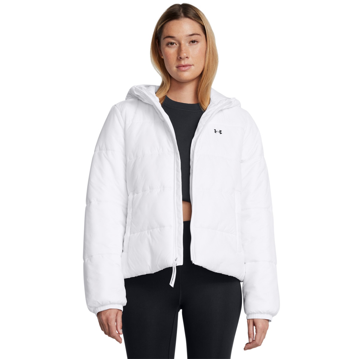 Damska kurtka puchowa pikowana Under Armour Lw Insulate Jacket - biała - UNDER ARMOUR