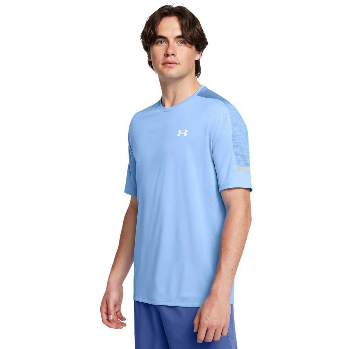 Męska koszulka treningowa Under Armour UA Tech Utility SS - niebieska - UNDER ARMOUR